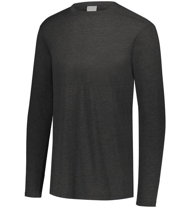 MEN'S LONG SLEEVE, LIGHTWEIGHT, CREW T-SHIRT, PREMIUM TRI-BLEND SOFTNESS, S-4XL gallery