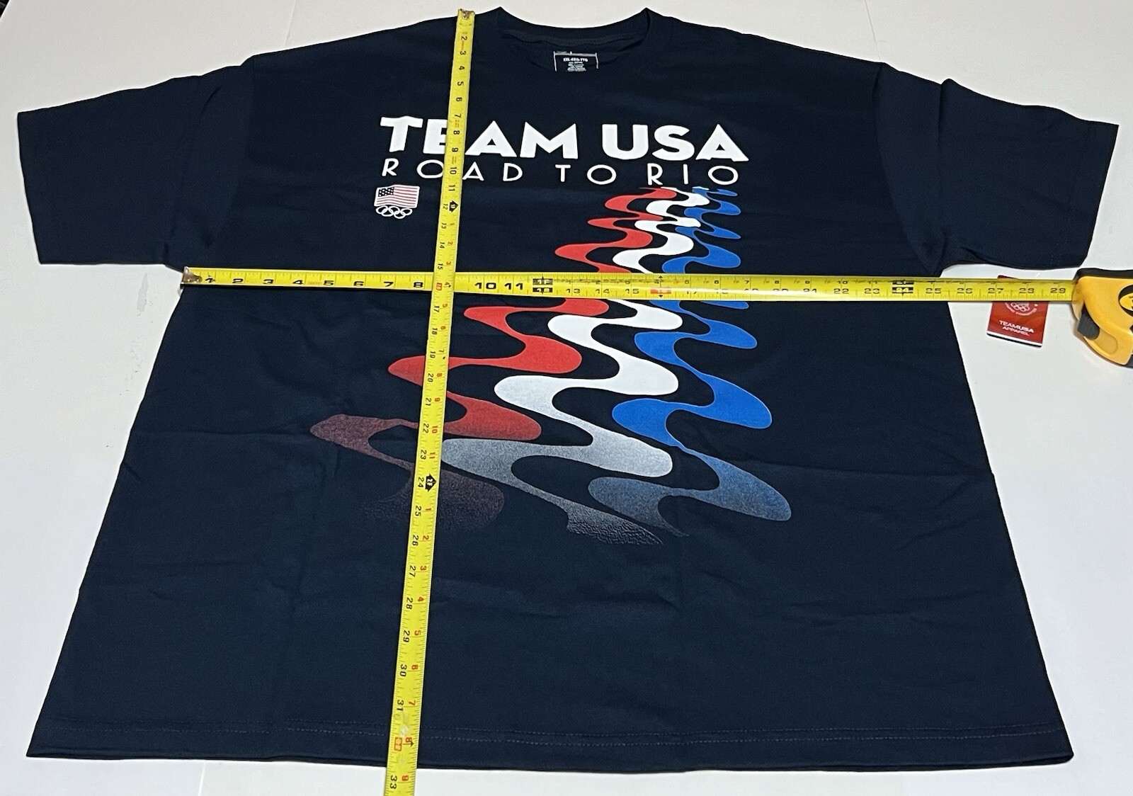 Team USA Road To Rio Olympics T Shirt Navy Blue 2016 Olympic Men’s XXL NWT gallery