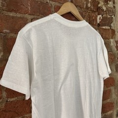 Vintage 50s 60s Blank Plain White Tee Thin Cotton T Shirt XL NOS Rockabilly Work