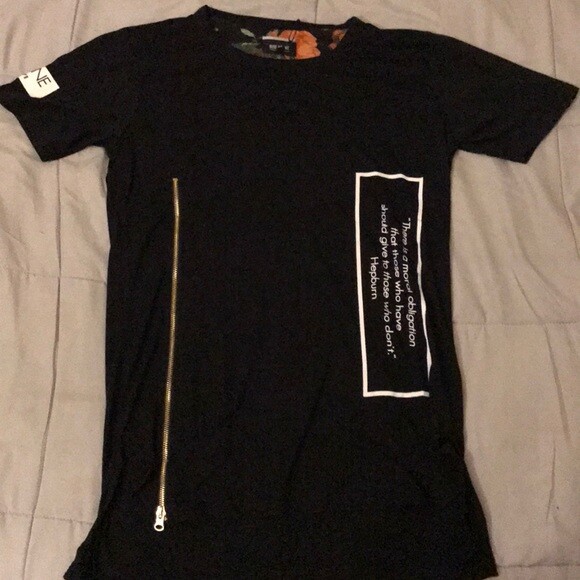 Rise As 1ne "Floral Quote Tee" Men’s Black T-Shirt gallery