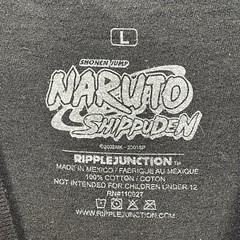 Naruto Anime Ripple Junction Tee Shirt Mens L Black Naruto Shippuden