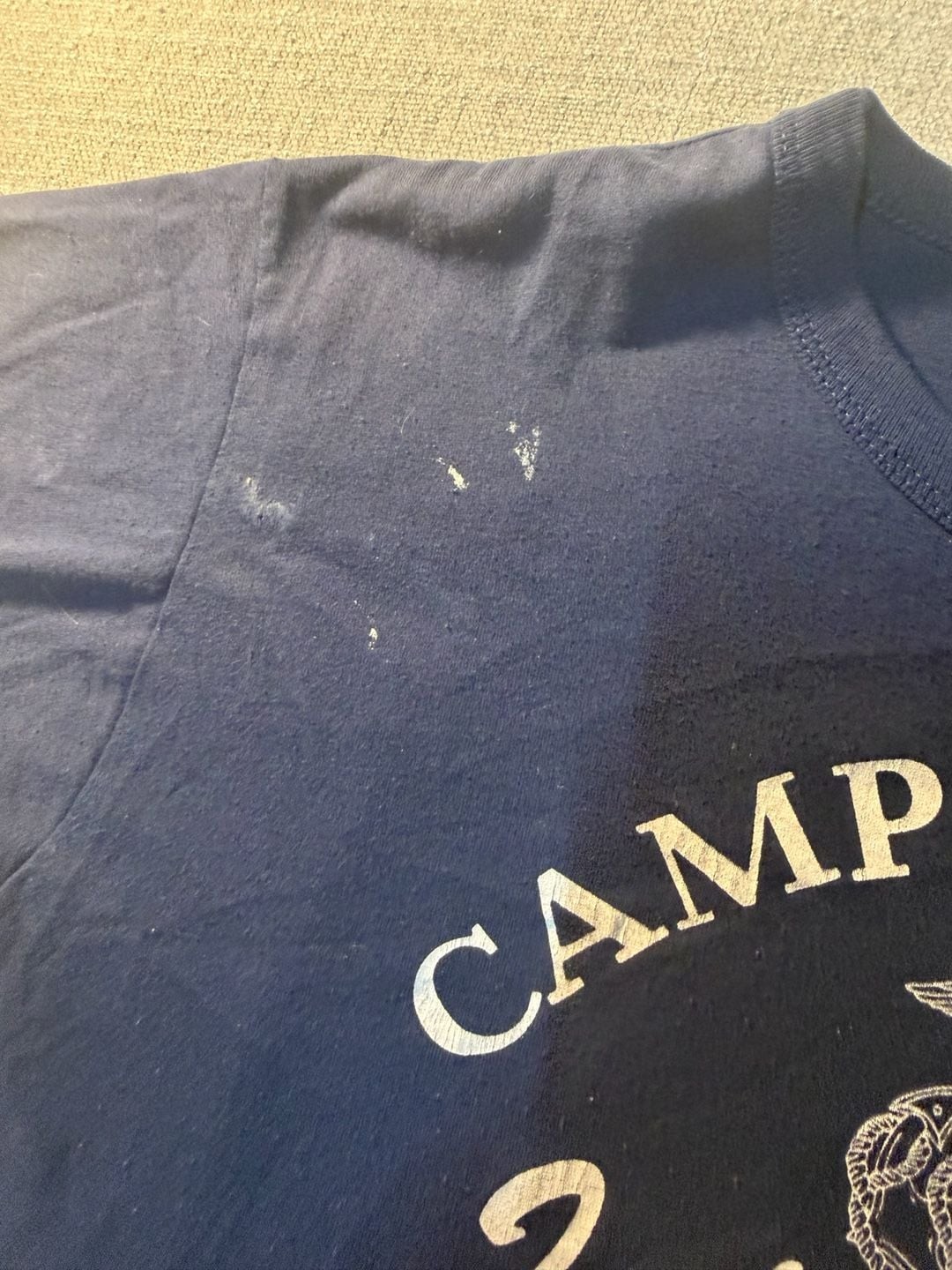 Vintage 80s Russell Athletic Camp Lejeune Intramural Champions Volleyball TShirt gallery