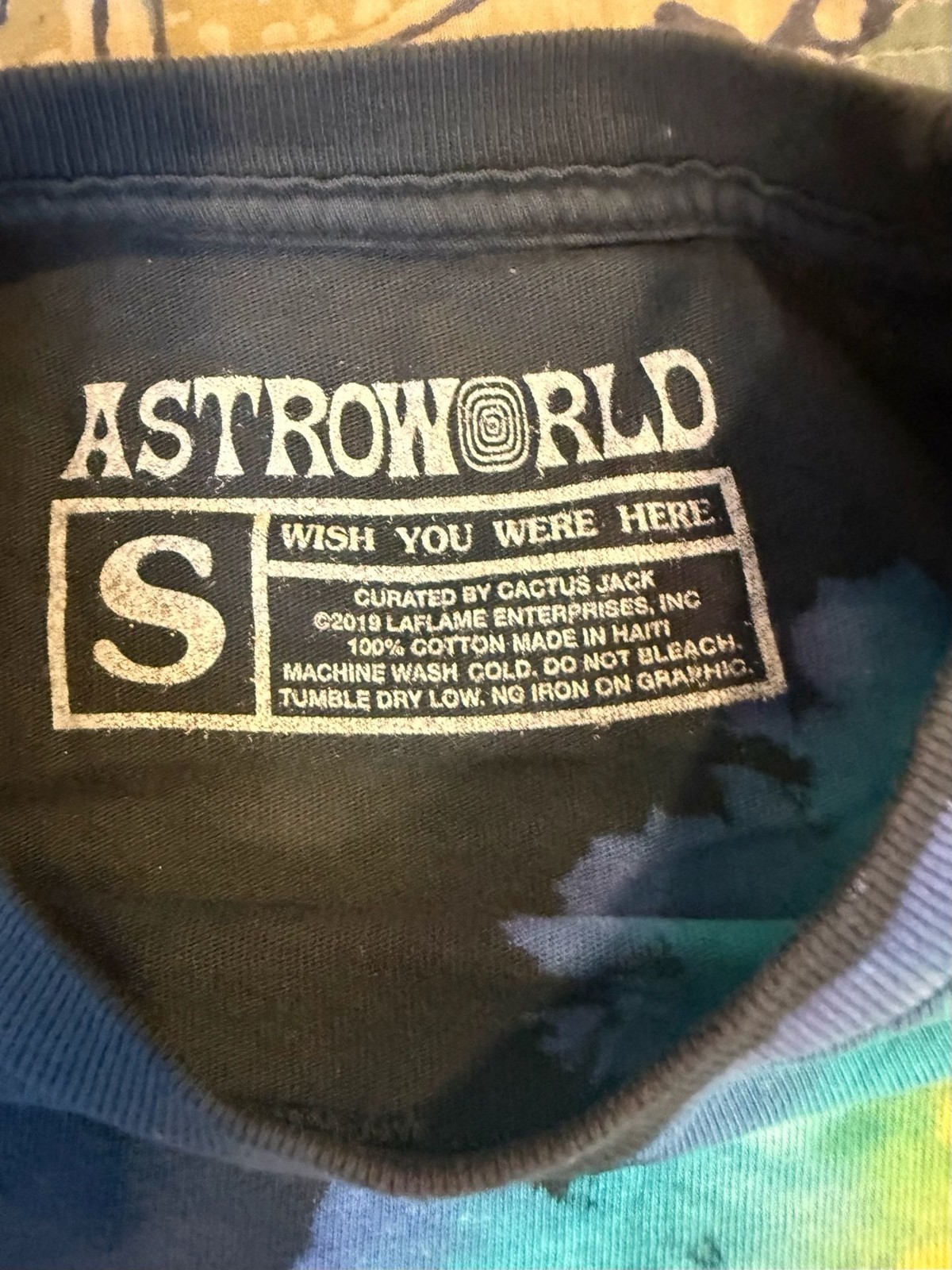 Travis Scott 2019 European Tour exclusive tee size SM gallery