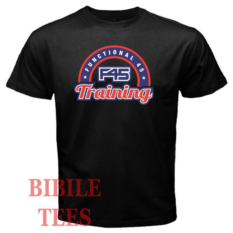 F45 Training Fitness Gym Men’s Black Size S to 5XL