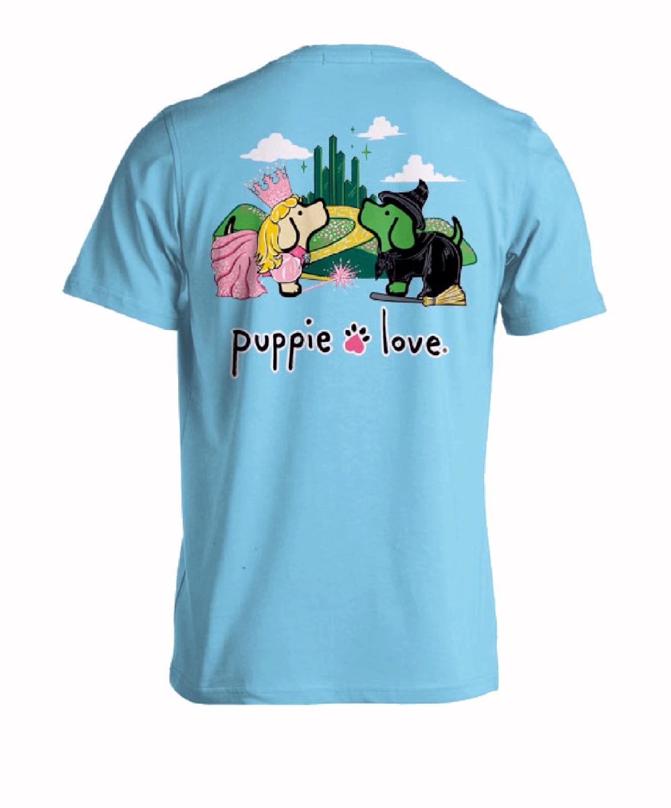 Puppie Love Dog Good Witch and Bad Witch Short Sleeve T-Shirt NEW Fast Free Ship