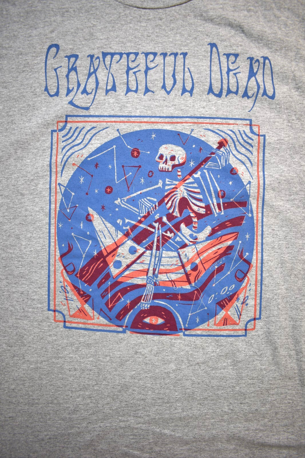 Grateful Dead Mens Big & Tall Skeleton Paddling Boat Graphic Shirt New LT-4XLB gallery