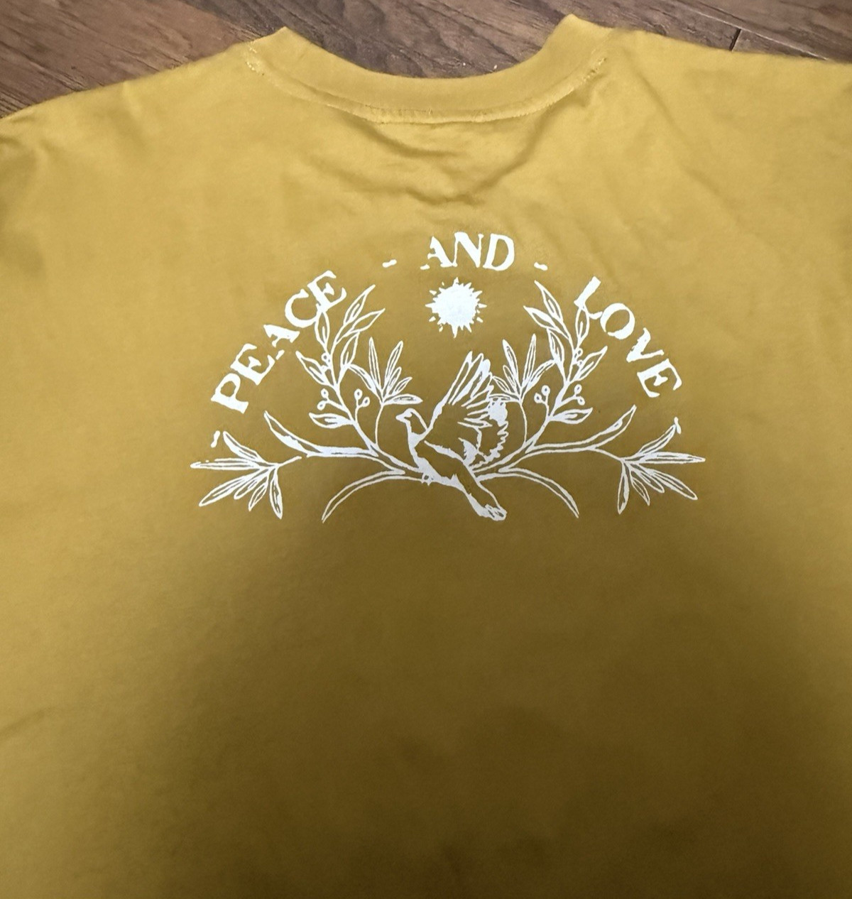 Ted Baker London Mens Shirt Andam Embroidered Dove Graphic Tee yellow Sz 3 US M gallery