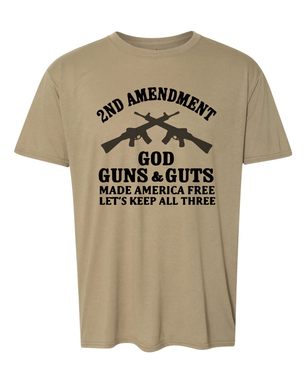 2nd Amendment - God, Guns & Guts - Patriotic - Unisex - Fast Ship