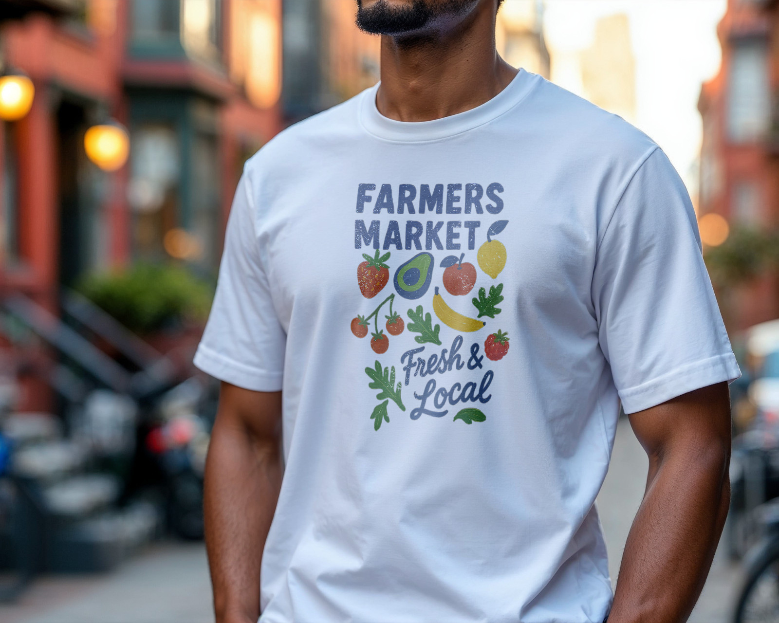 Farmers Market T-Shirt Fresh & Local Organic Produce Graphic Tee Unisex A67 gallery