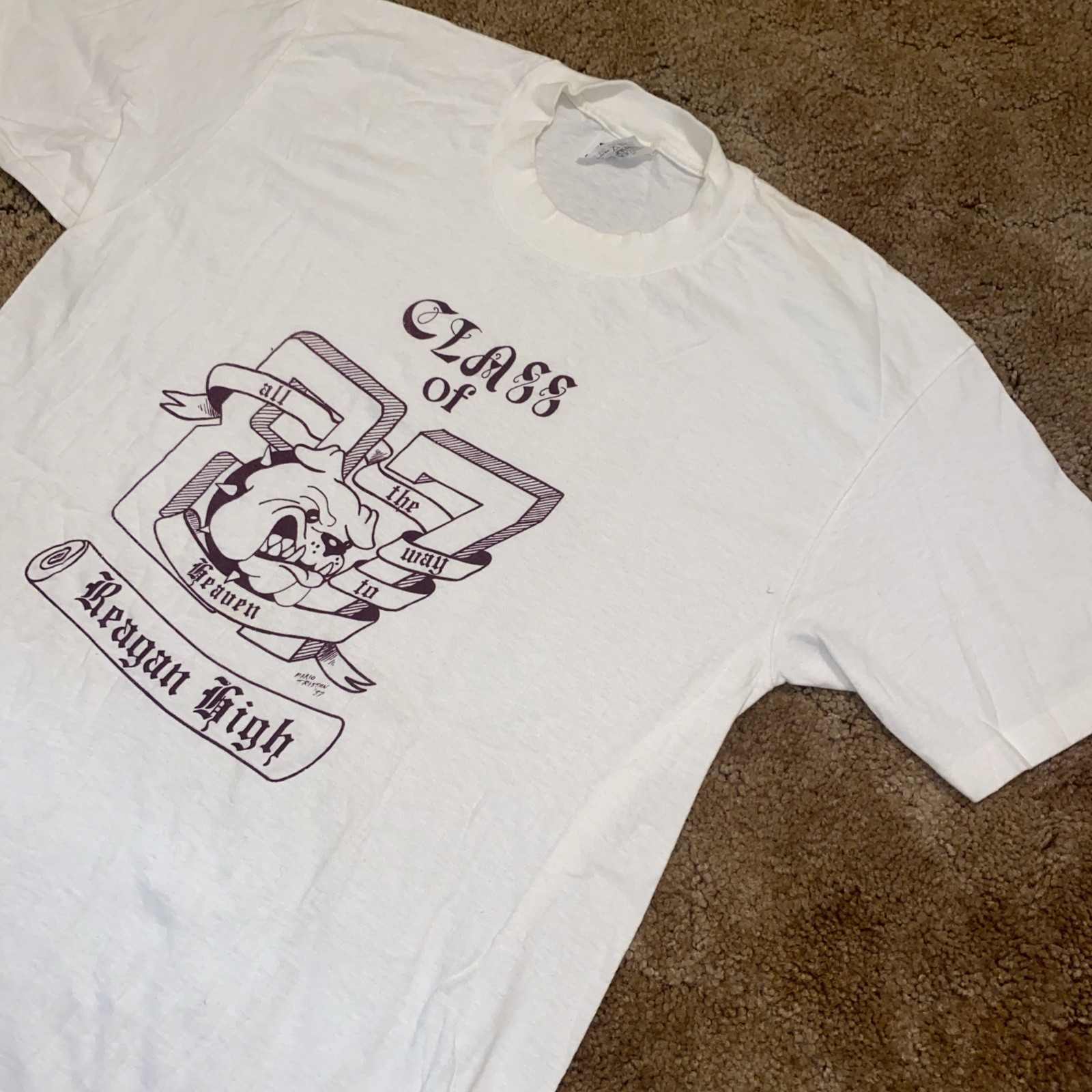 VTG John Regan High School Houston TX Class Of 97 Stedman Single Stitch Shirt L gallery