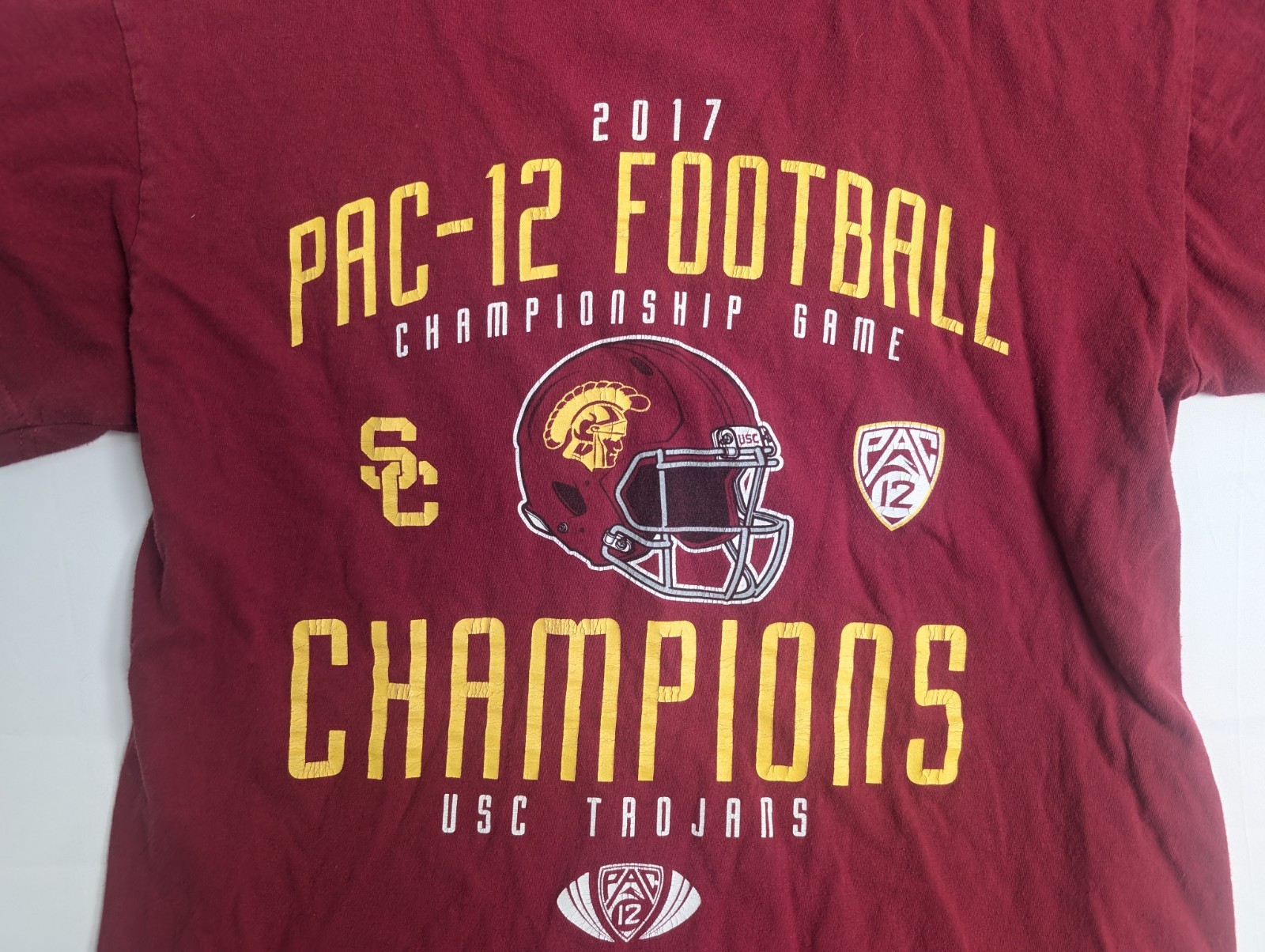 USC Trojans T Shirt Mens Medium Pac 12 Football Champions 2017 The Victory Red gallery