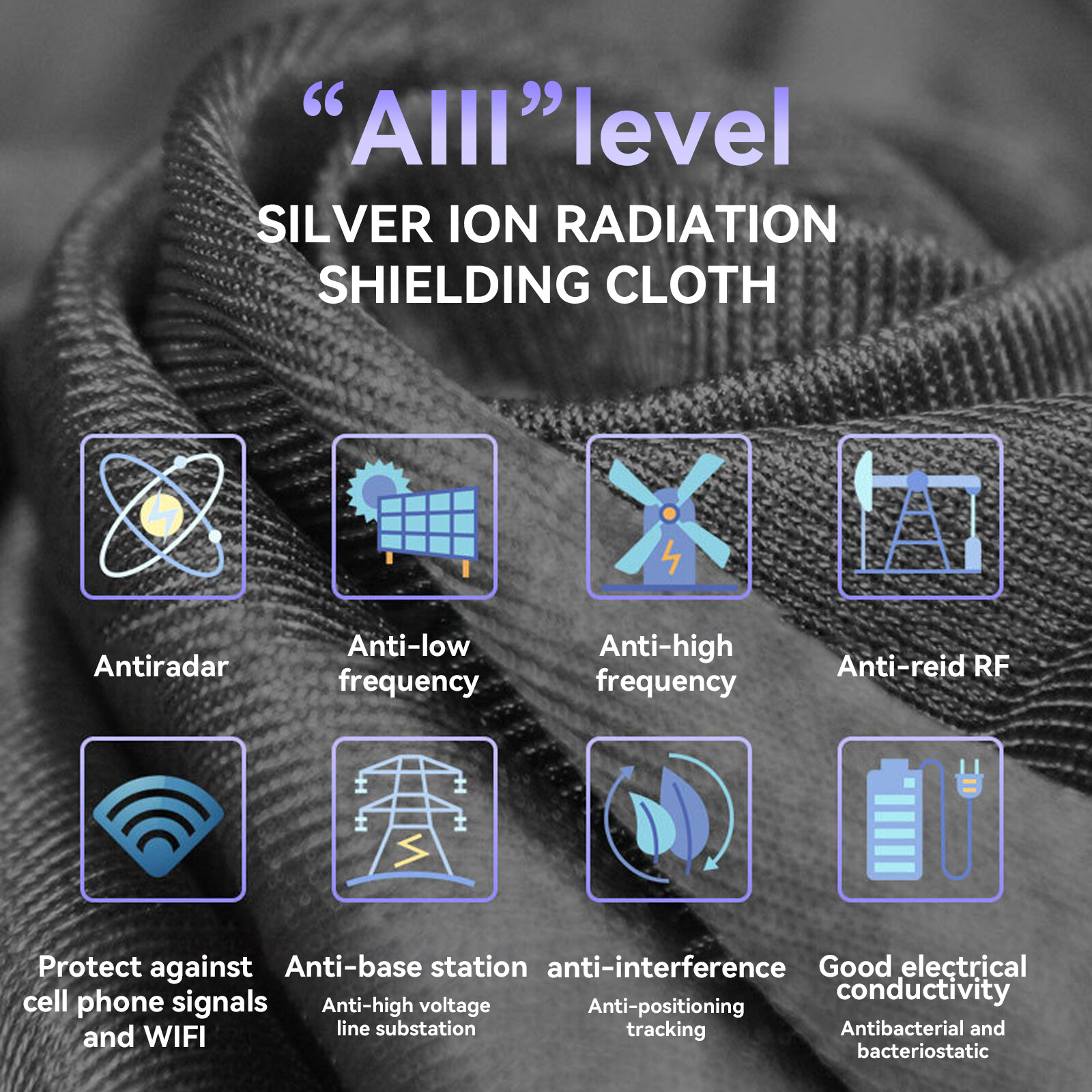100% Silver Fiber Kids Clothes T-shirt EMF Shielding Anti-Radiation Protection gallery