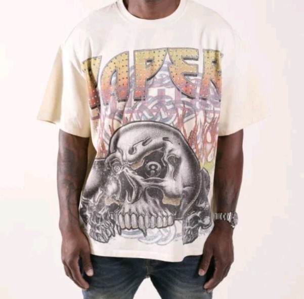 Paper Money Eight ball Rinestone Front And Back T-Shirt XL Brand New gallery
