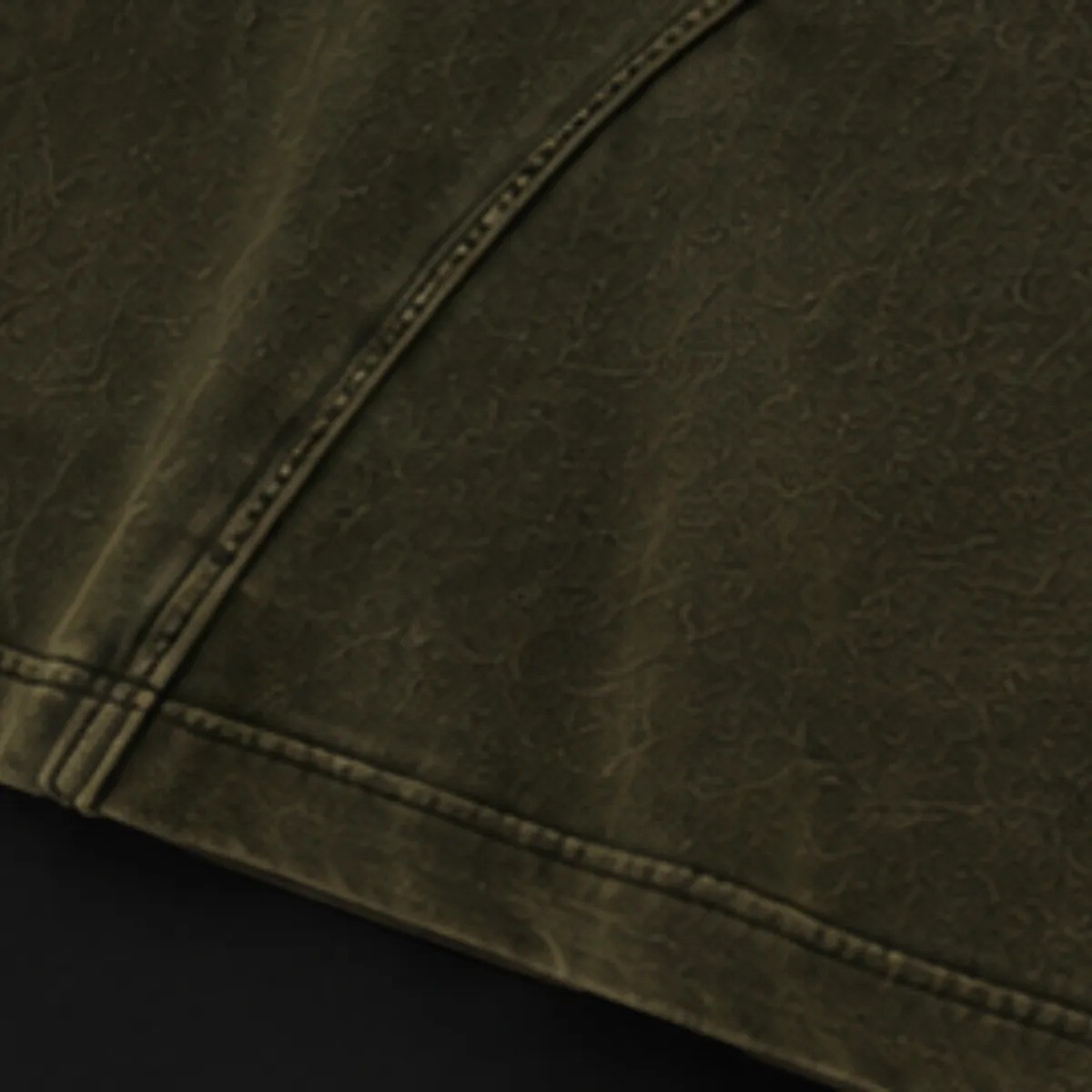 Nyxden Olive Green Abstract Graphic Oversized Shirt gallery