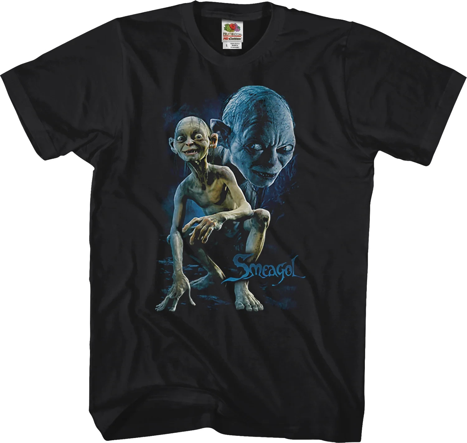 The Lord Of The Rings Gollum Smeagol T-Shirt 180 GSM | 100% Cotton DTG Print