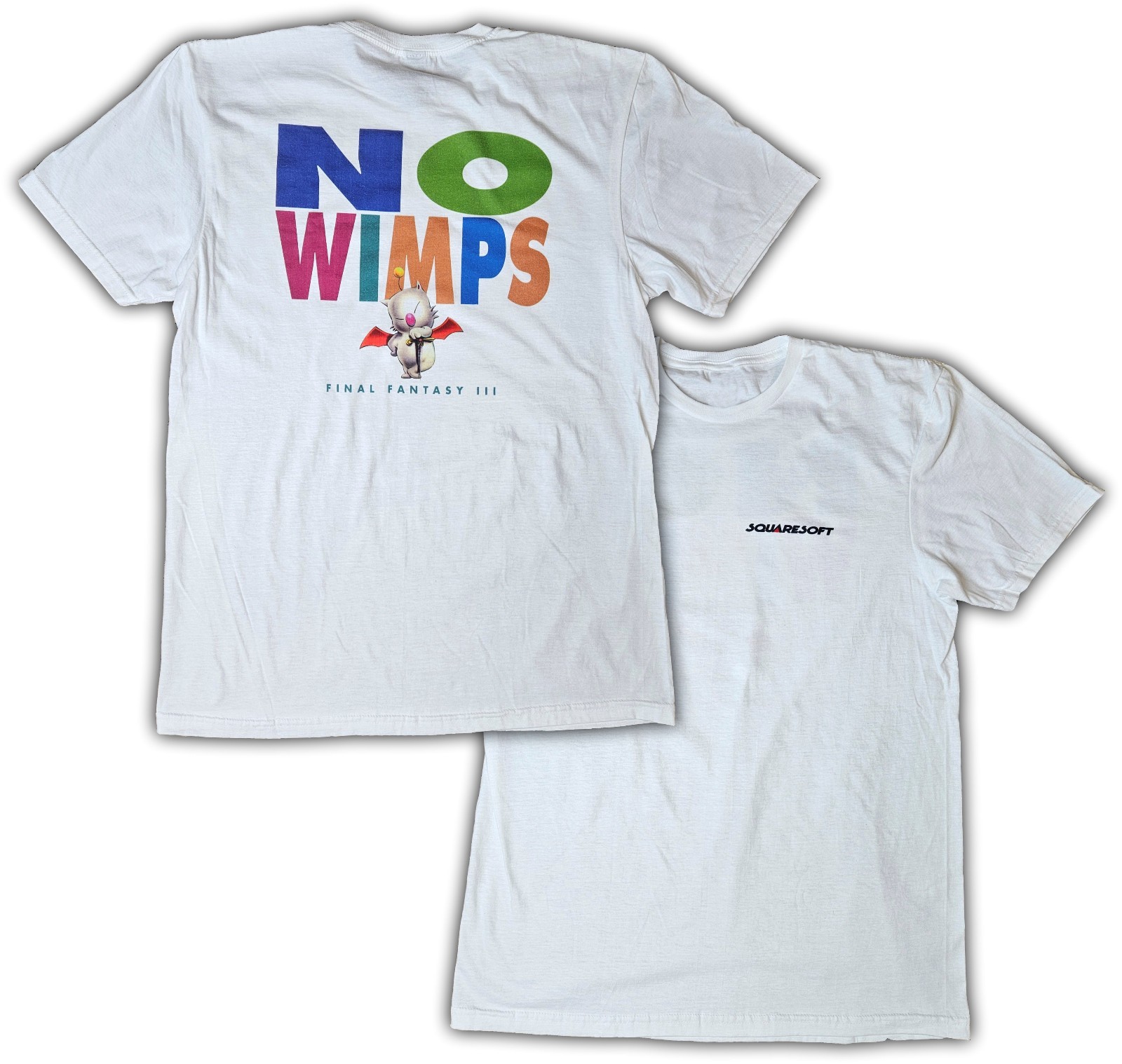 Final Fantasy III 3 Mog No Wimps Short Sleeve T-Shirt SNES Super Famicom VI 6