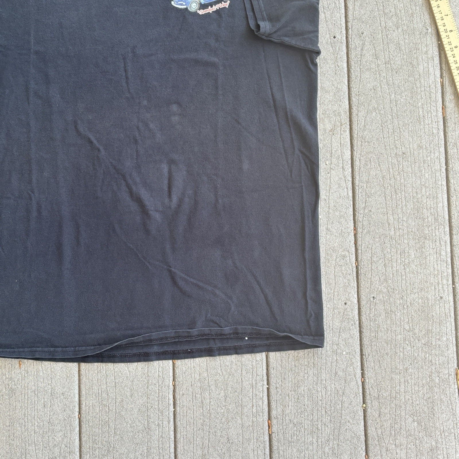 Vintage Gildan 1954 Chevy 3600 Graphic T Shirt Mens Black Faded Pickup Truck Tee gallery