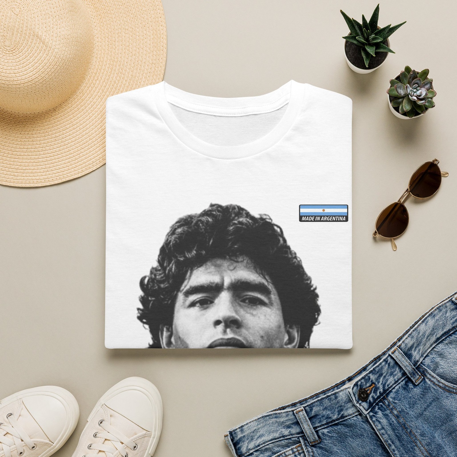 Argentina Diego Maradona 10 Unisex Softstyle T-shirt 15 COLORS gallery
