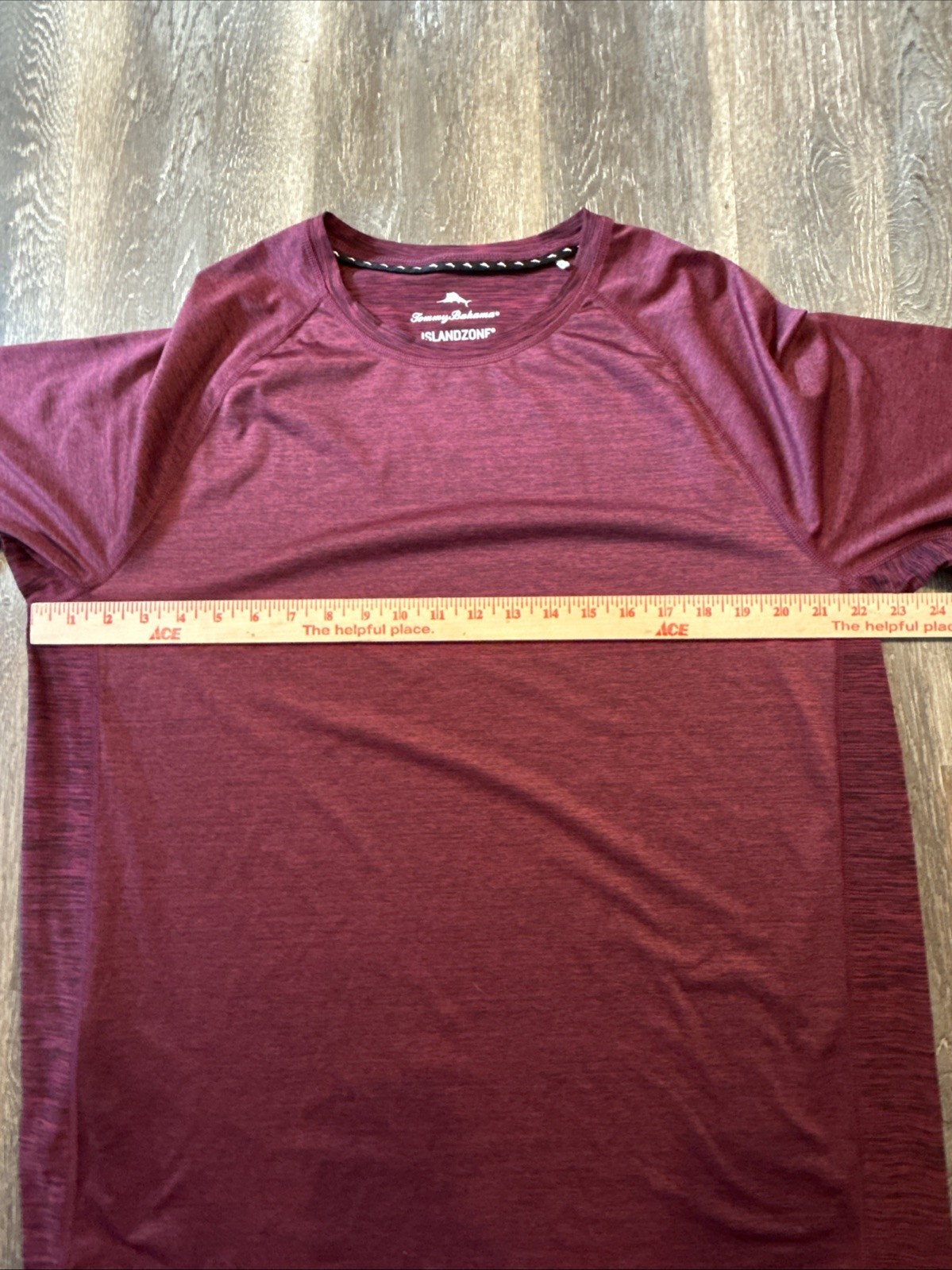 Tommy Bahama Island Zone Men’s Large Crew Neck T Shirt Burgundy gallery