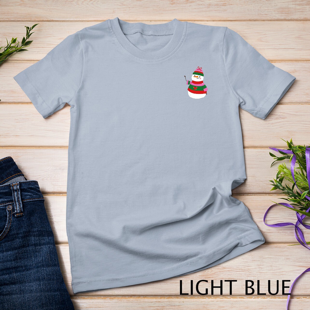 Merry Christmas Snowman 4 T-shirt Unisex T-shirt gallery