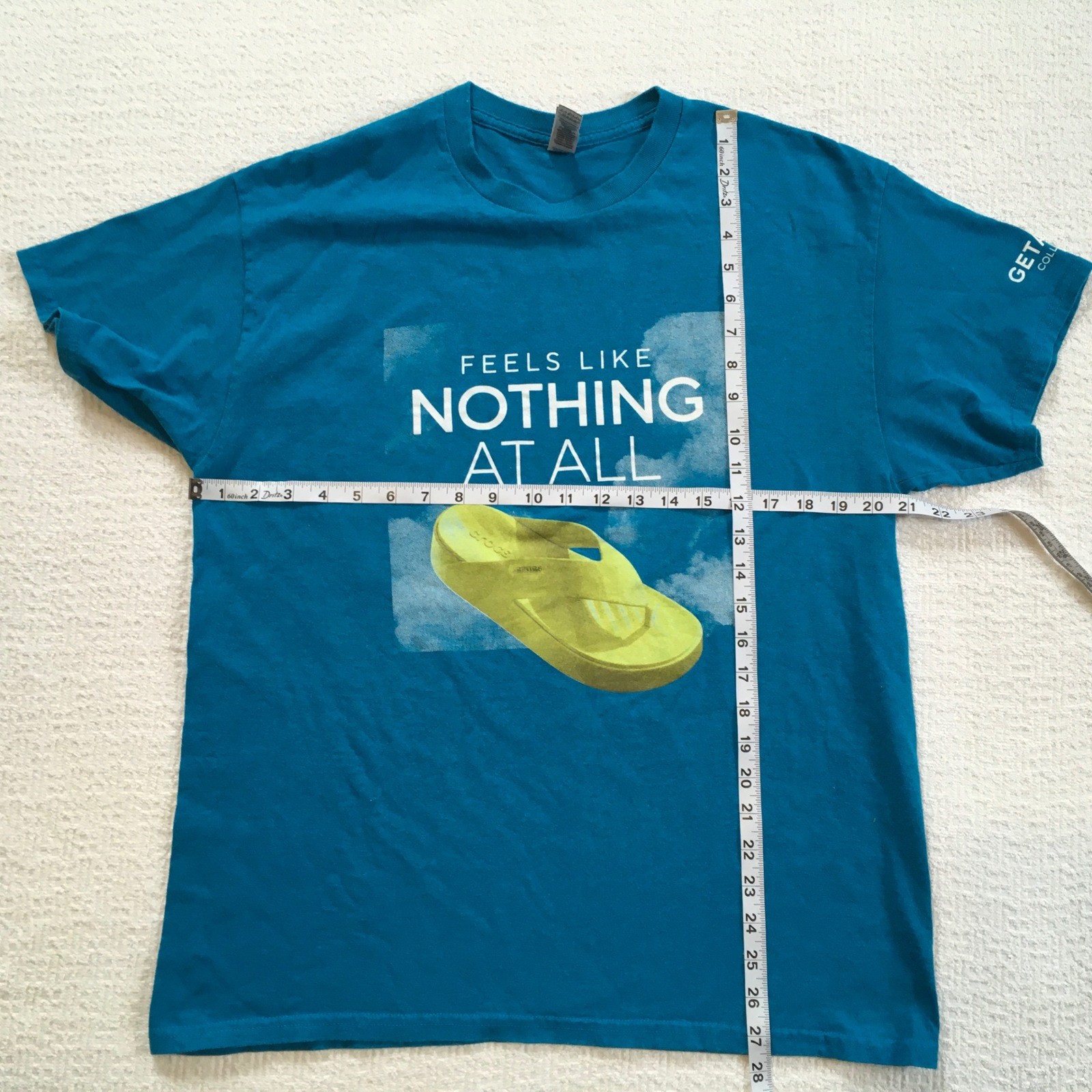 Crocs Turquoise Sandals Feels Like Nothing At All T Shirt Large gallery