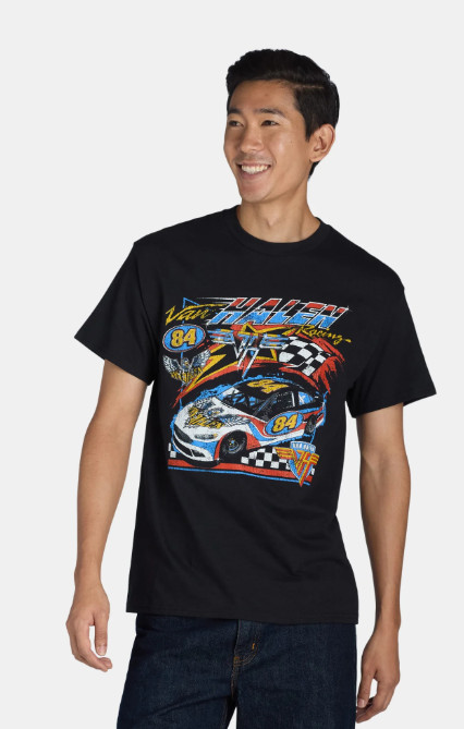 Van Halen Men's & Big Men's Racing Graphic Band Tee with Short Sleeves, Size 2XL gallery