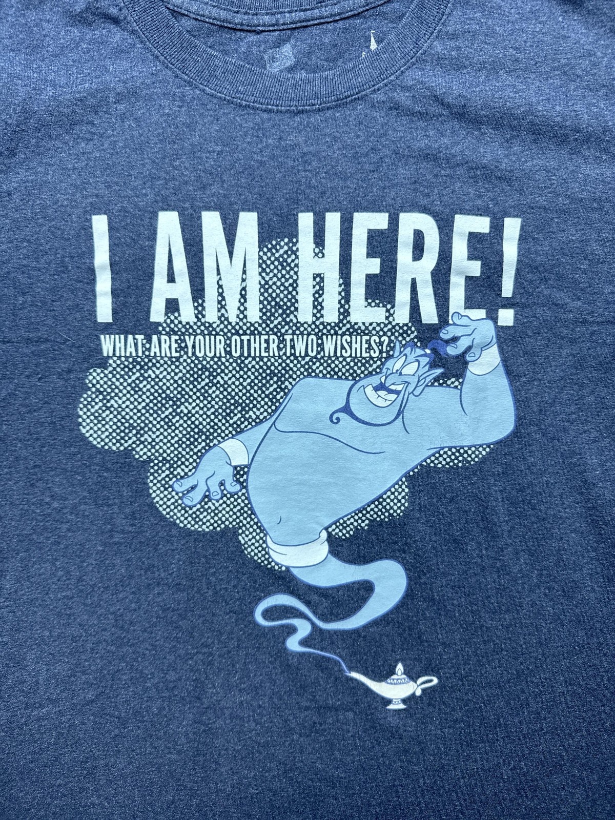 Disney Parks Shirt Mens S Blue Genie Graphic Tagless Cotton Jersey Crewneck gallery