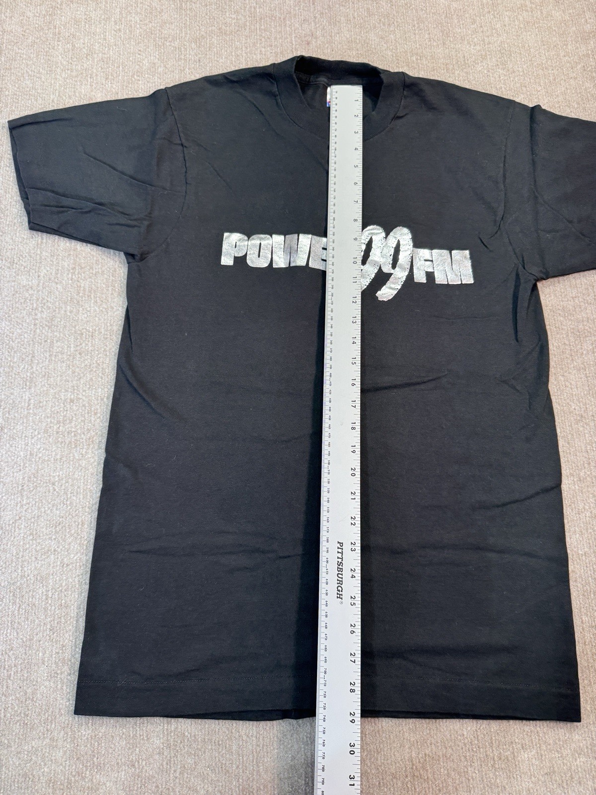 Power 99 FM Radio T-Shirt Radio Graphic Tee Large Vintage gallery