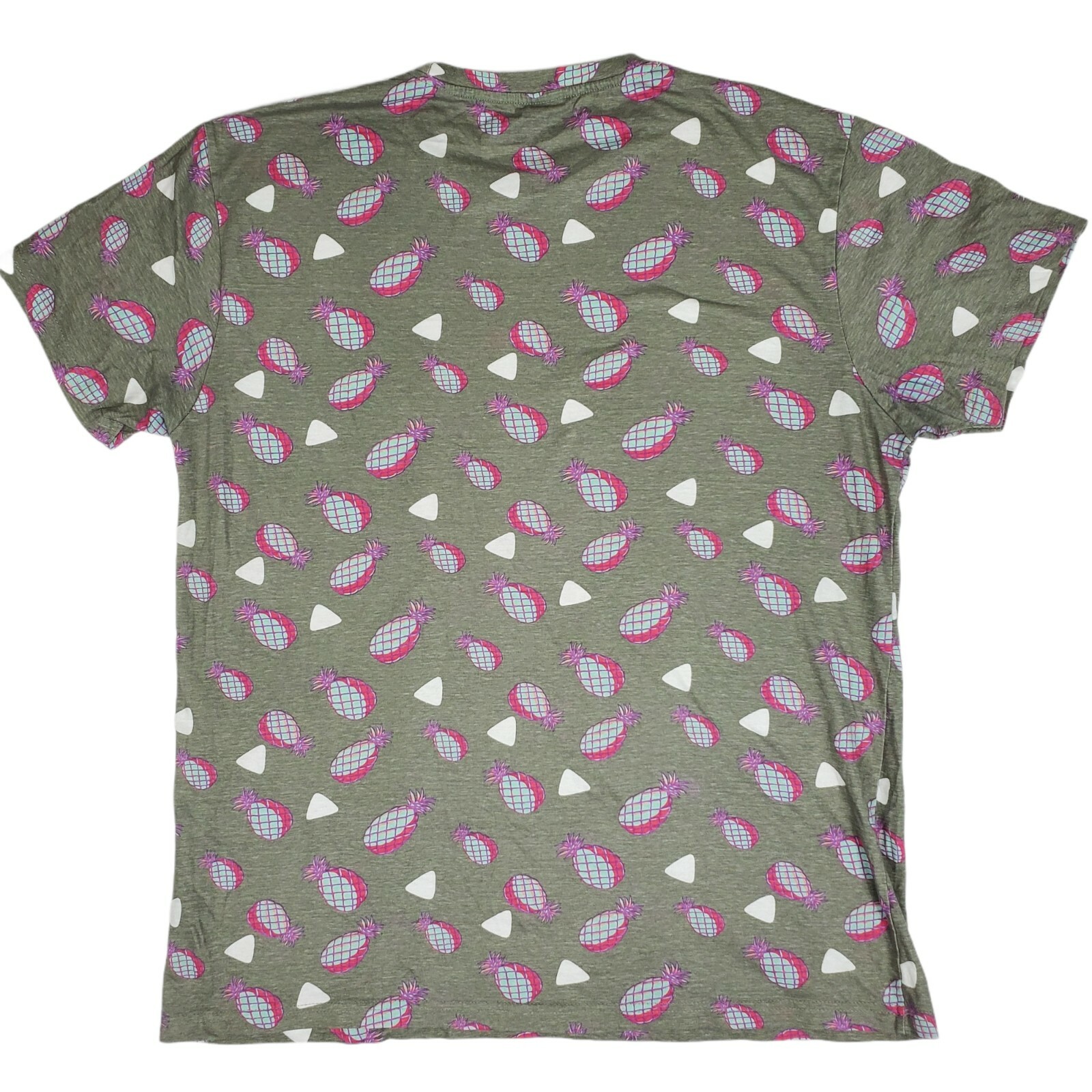 Straight Faded Mens T Shirt Sz L Gray Pineapple Graphic All Over Short Sleeve gallery