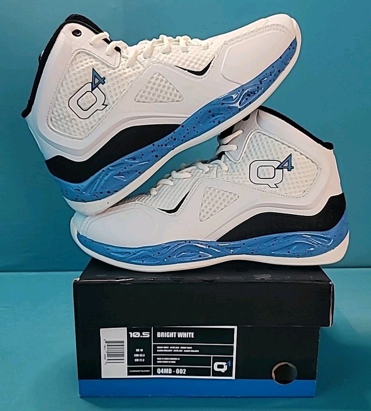 Q4 Bright White Mid SIZE 10.5 New In Original Box Q4MB-002