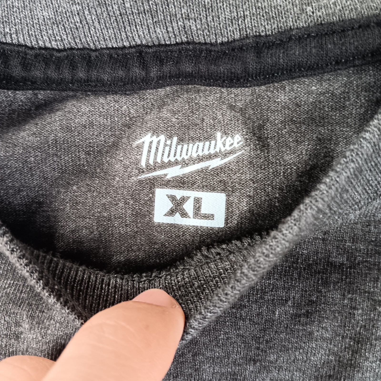Milwaukee Mens Heavy Duty Pocket T-Shirt Gray XL Short Sleeve Construction gallery