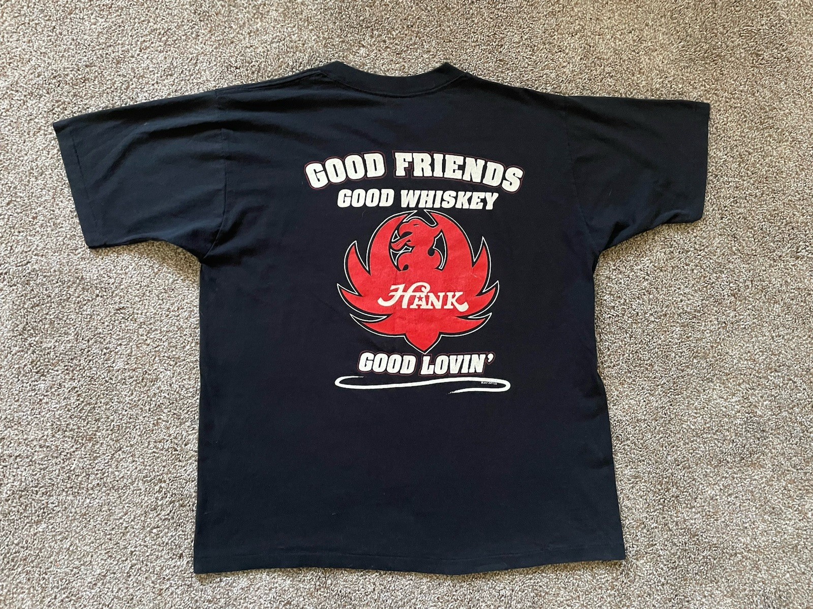 Hank Williams Jr Good Friends, Good Whiskey, Good Lovin' Vintage T Shirt 80s gallery