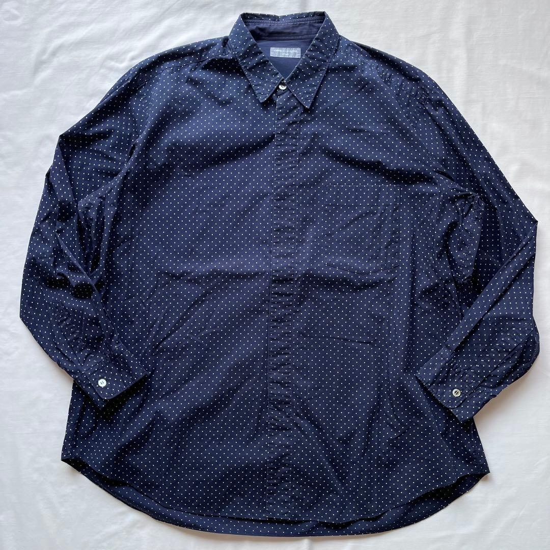 Comme des Garçons Homme 80s Polka Dots Navy Shirt gallery