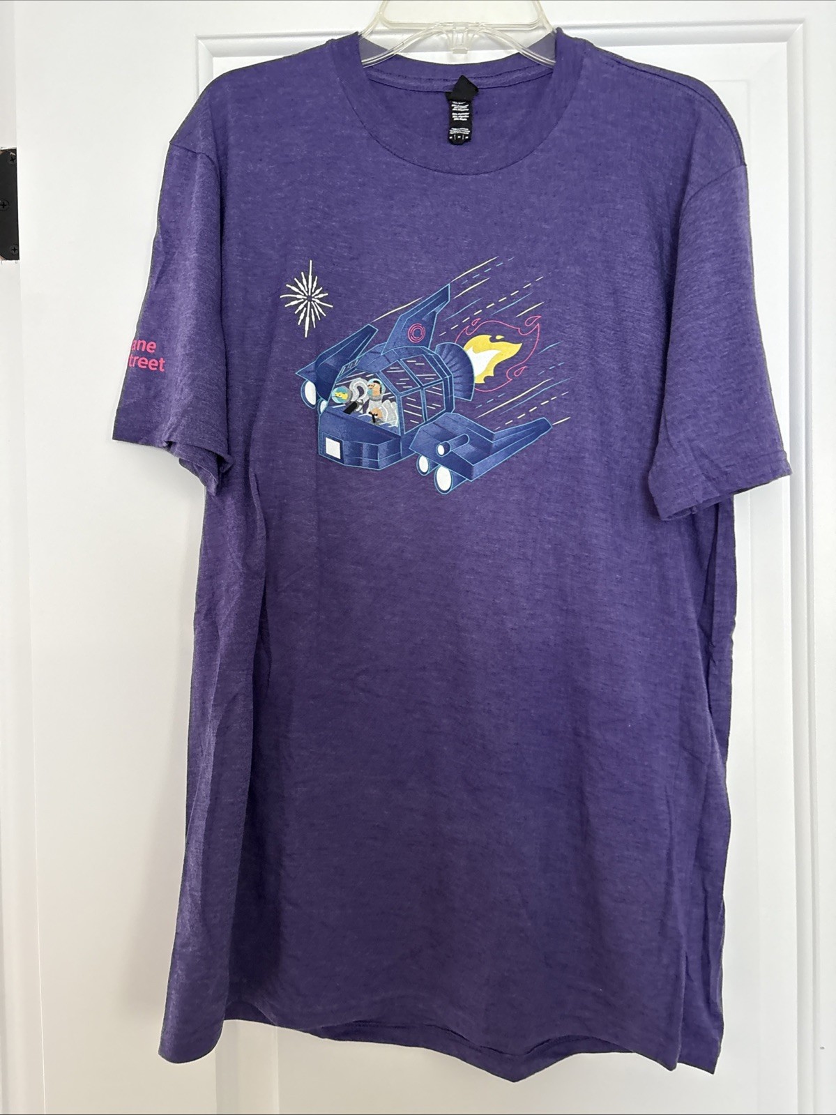NEW Jane Street Logo Purple T-Shirt Medium Hedge Fund Math Trading Finance