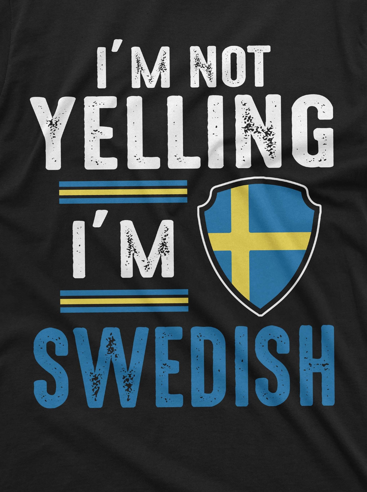 I'm Not Yelling Im Swedish Shirt Swedish Flag Shirt Sweden Gift Funny Sweden Tee gallery