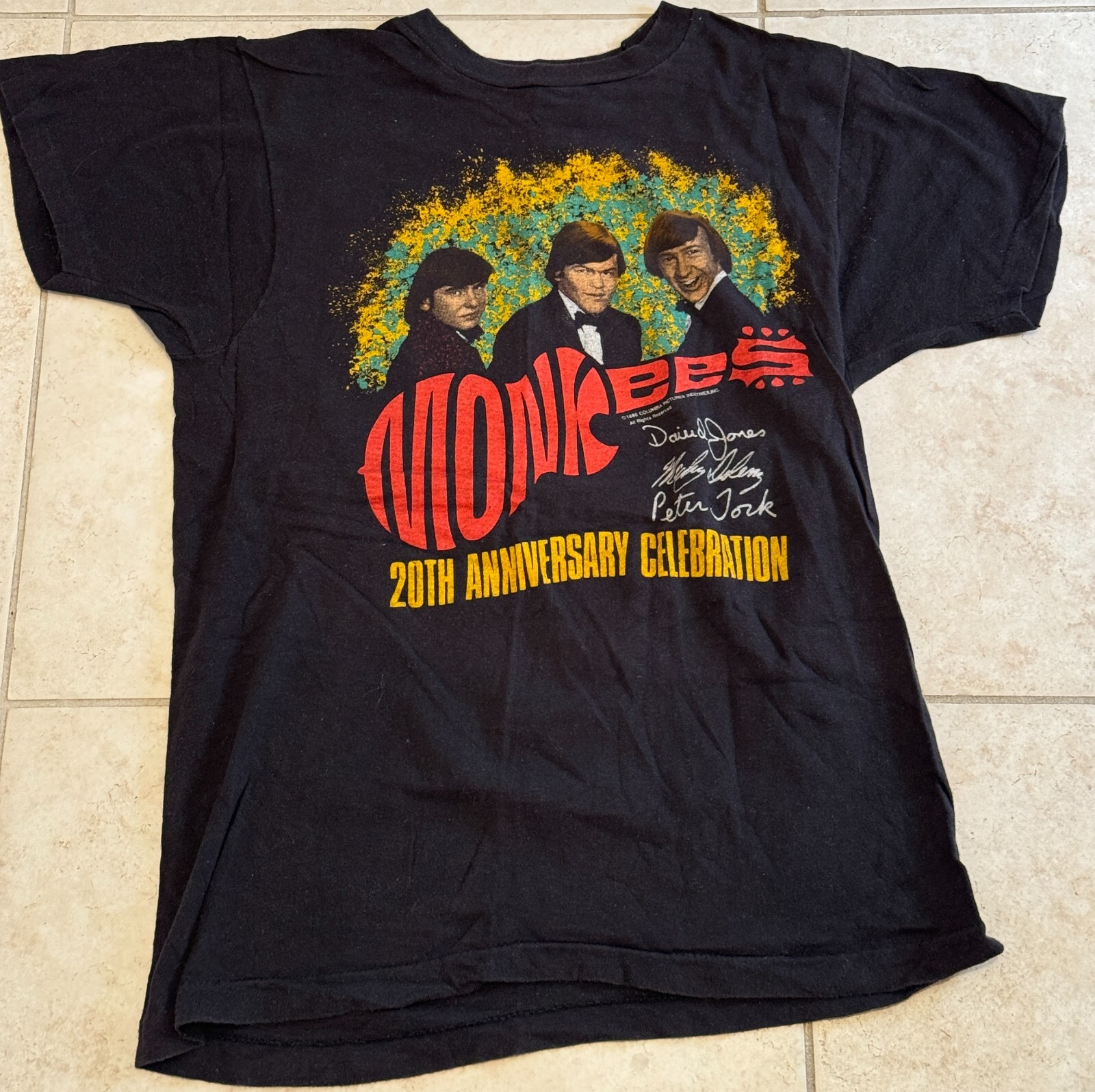 AUTHENTIC Vintage 80'S 1986 MONKEES 20TH ANNIVERSARY REUNION TOUR T-Shirt L gallery