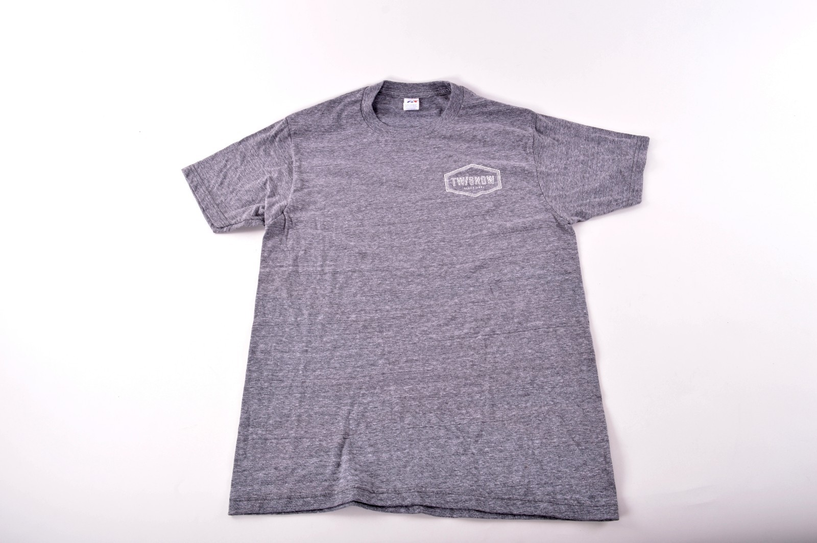 NWOT MENS OPTIMA TRI BLEND TW/SNOW T SHIRT $20 S Heather Grey gallery