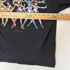 Primitive Shirt Mens Medium Black Sailor Moon Graphic Anime Tee Skateboarding