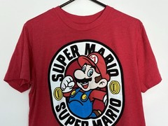 New Nintendo Red Super Mario With Coins T-Shirt Size M