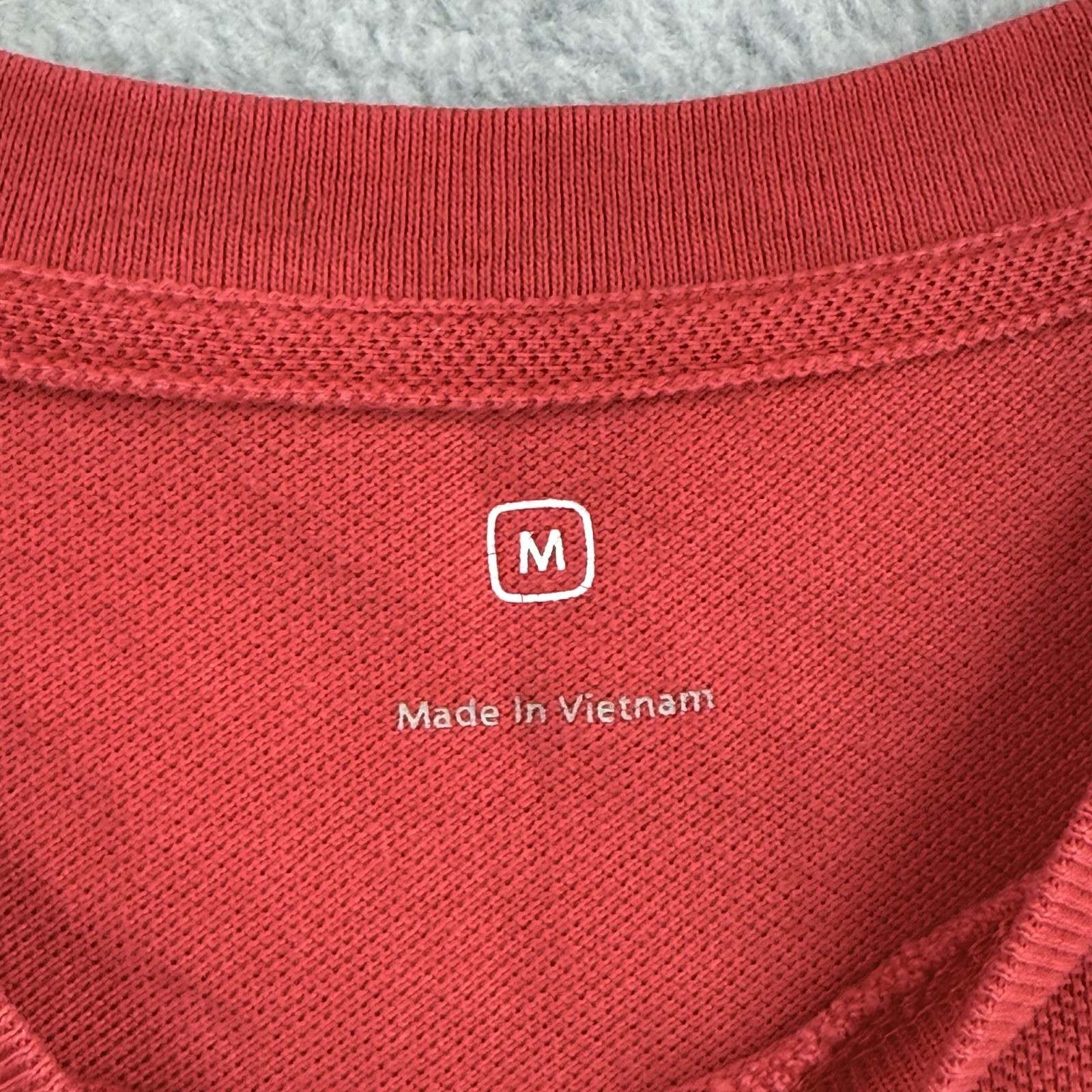 Apple Red Cotton Jersey Logo T-Shirt Crew Neck Men M Regular Fit Short Sleeve gallery