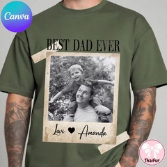 Custom Photo Dad Gidan Tee