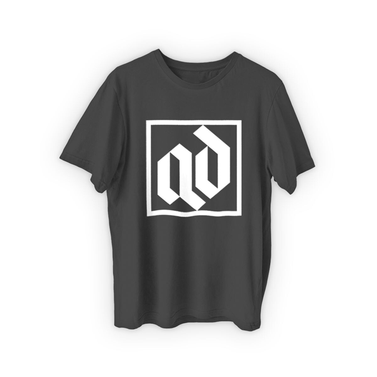 AD Black T-Shirt, Short-Sleeve Crewneck, Unisex Size M (1 Pack)