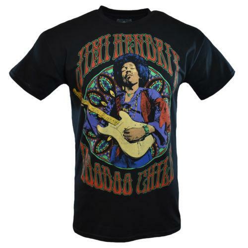 Men’s Tee T-Shirt Music-JIMI HENDRIX Voodoo Child – Black Graphic Design NEW