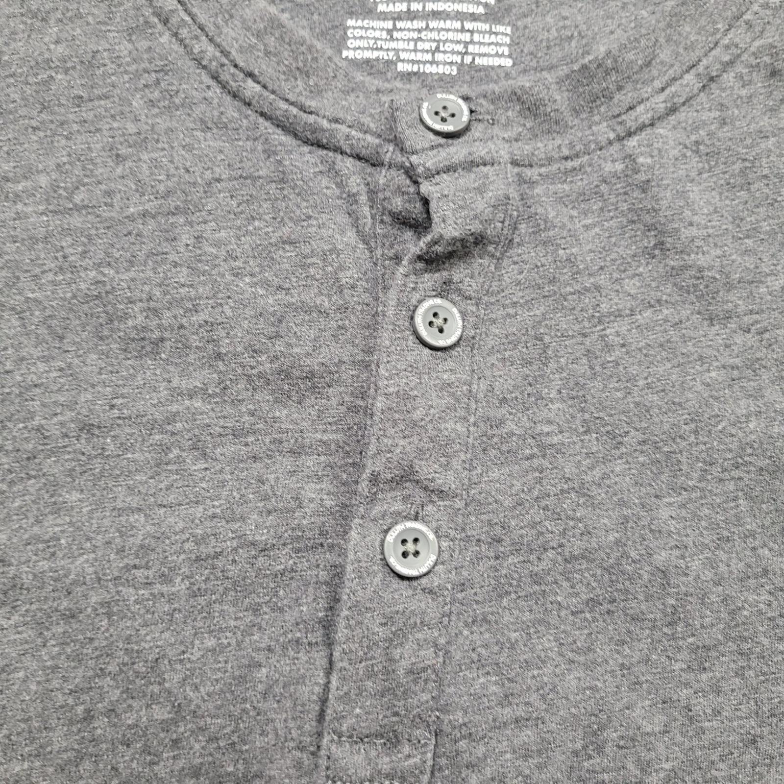 Duluth Trading Co Shirt Mens XL Gray Henley Organic Cotton Short Sleeve Work gallery