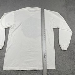 Vtg Delta Large White Shirt Fragile Earth Common Threads 90s Made In USA Art Tee