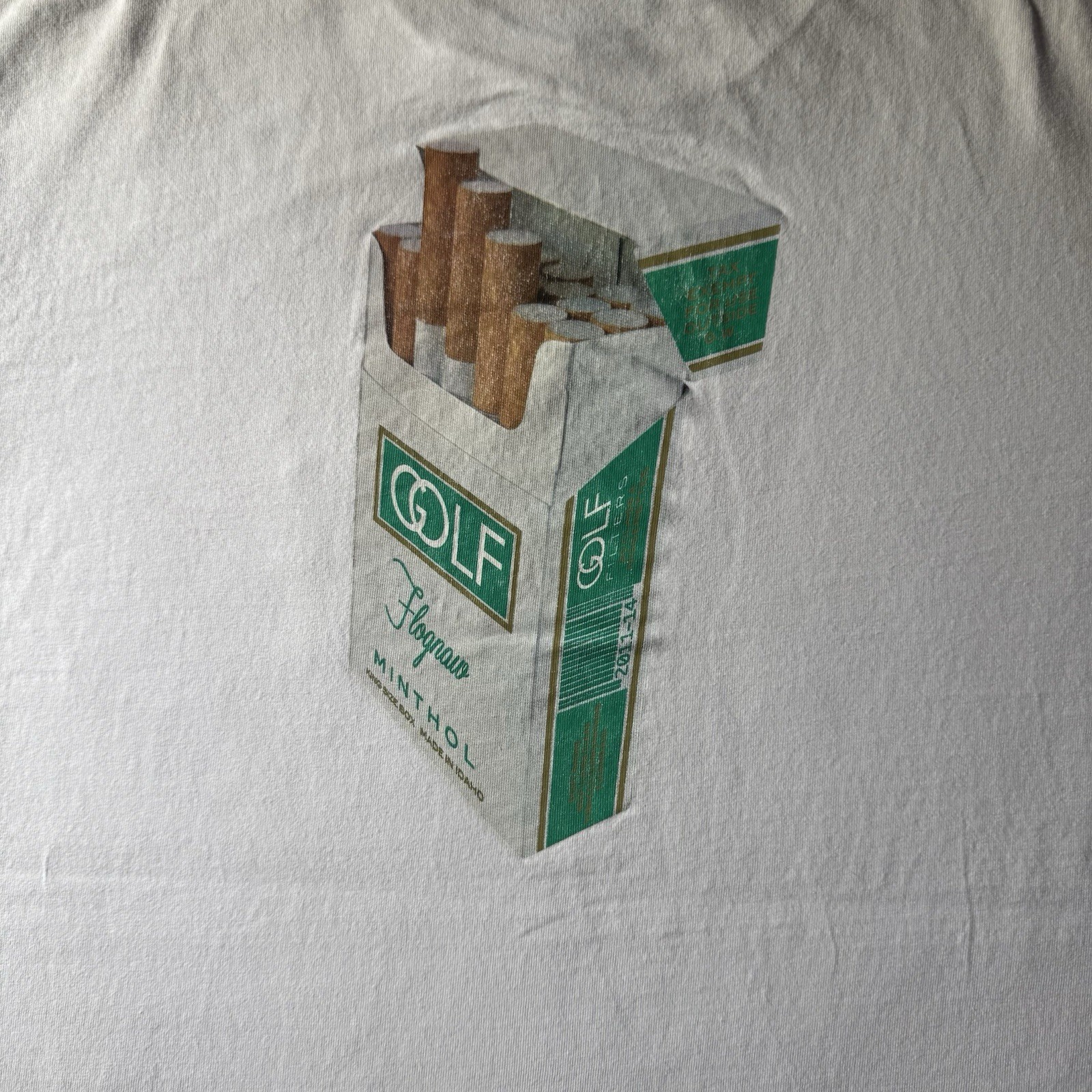 Golf Wang "Filters" Cigarette Pack T-Shirt - White - Size XL Men’s gallery