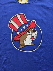NWT Buc-ees “Freedom Ringing” 4th Of July T-Shirt Fireworks Blue Mens Medium