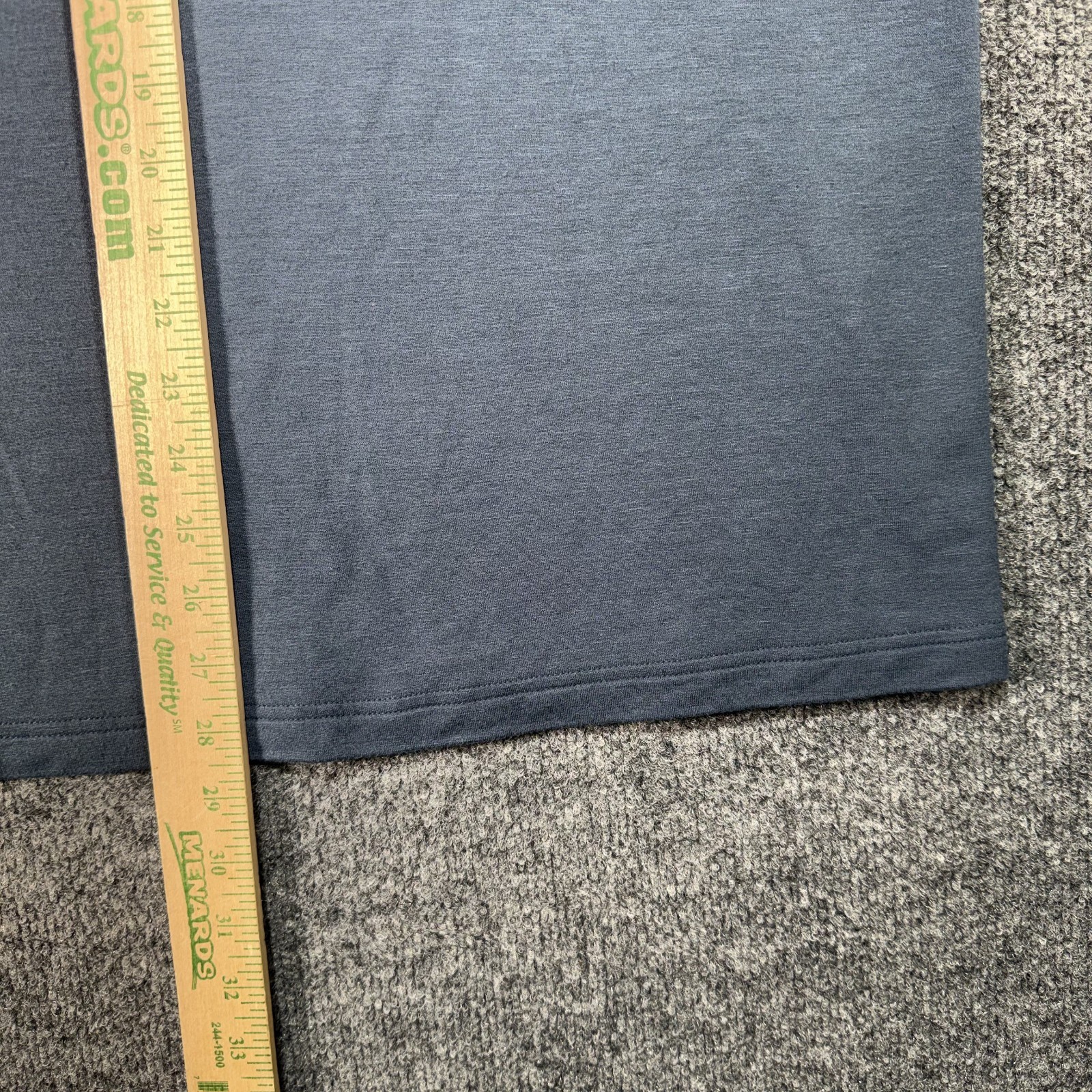 Mugsy Cashtech Henley Shirt Mens Large Blue Stripped Modal Cashmere Stretch Soft gallery