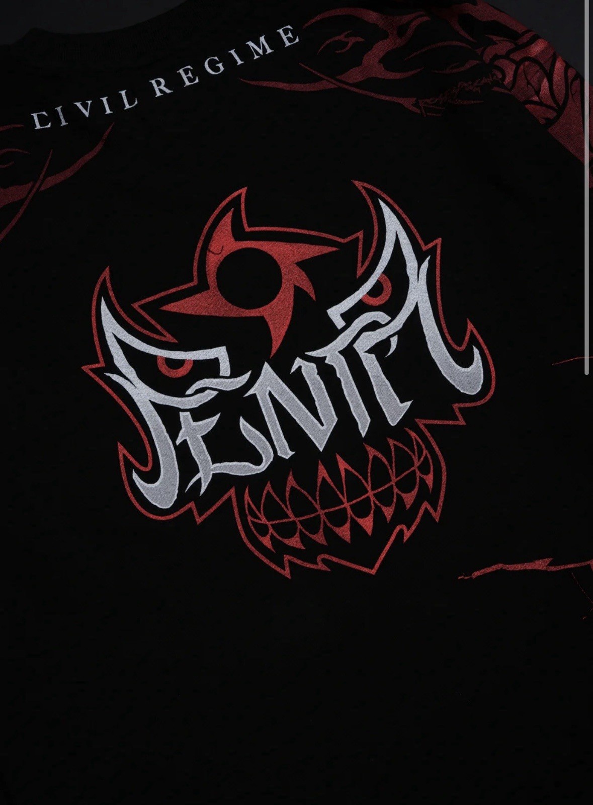 Civil Regime CERO MIEDO AMERICAN CLASSIC OVERSIZED TEE IN BLACK - Size XL gallery