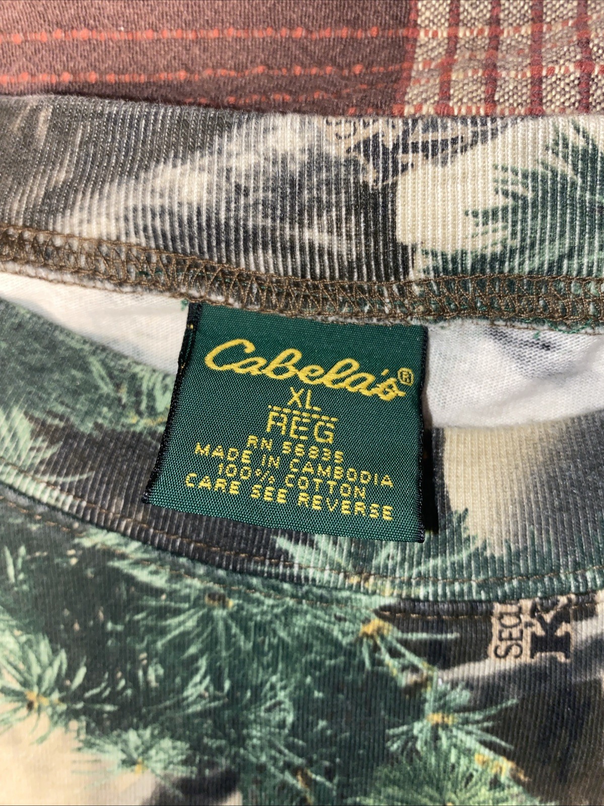 Vintage Cabela's Camo Shirt Mens XL/Reg Realtree Camouflage Seclusion3D Konifer gallery